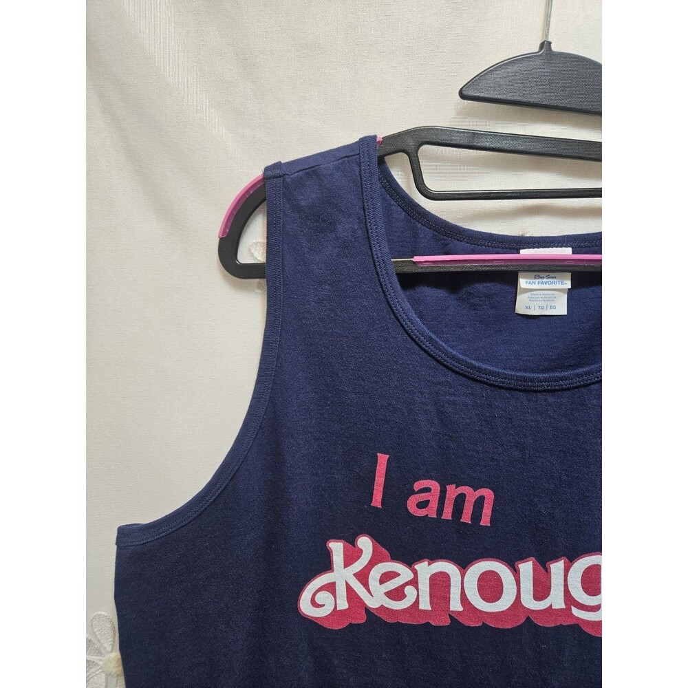 Port & Company Mens XL Blue Tank Top I Am Kenough Summer Lounge Laid-Back Funny - Picture 5 of 12